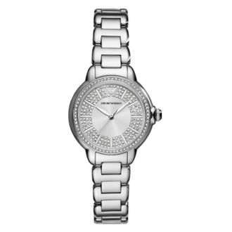 Emporio Armani Quartz Crystal Silver Dial Ladies Watch AR11632