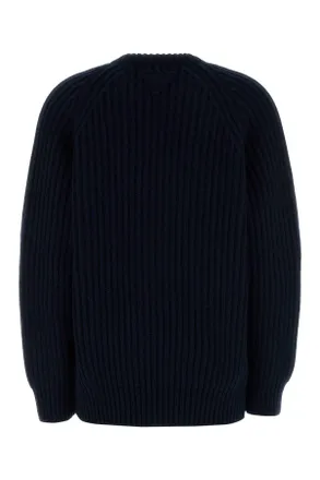 Prada Womens Dark Blue Wool Blend Sweater Bleu Wswv Maglieria
