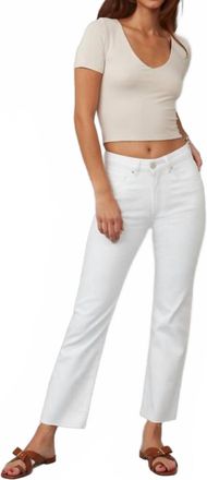 Lola Jeans Denver High Rise Straight Jeans In White