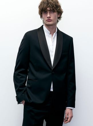 Le 31 Mens Stretch tuxedo jacket Wool weave by Marzotto Stockholm fit - Slim