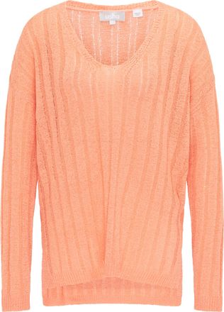 Usha Gebreide trui Dames perzik