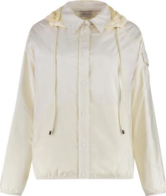 Moncler Techno Fabric Padded Jacket - Dames - Gewatteerde jassen - Beige - S - Jassen