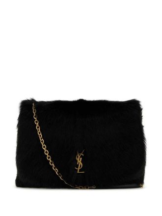 Saint Laurent Jamie 4.3 shoulder bag - women - Fabric/Sheep Skin/Shearling - OS - Black