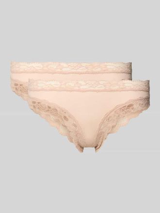 Skiny Skiny Slim Fit Slip mit Spitzenbesatz Modell Rio in Beige, Gr&ouml;&szlig;e 36