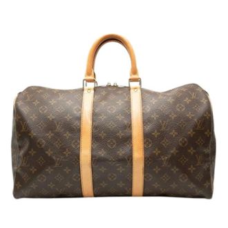 Louis Vuitton Pre-owned Weekend Bags, female, Brown, Size: ONE SIZE Pre-owned Keepall 45
