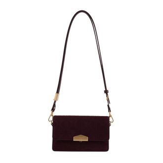 Pourchet Dames, Tassen, Rood, Maat: ONE Size Leer