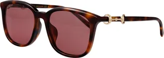 Gucci Womens Sunglasses Gg2057sk Havana Acetate