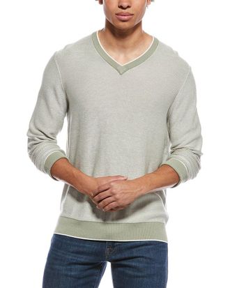 Raffi Links Stitch V-Neck Sweater