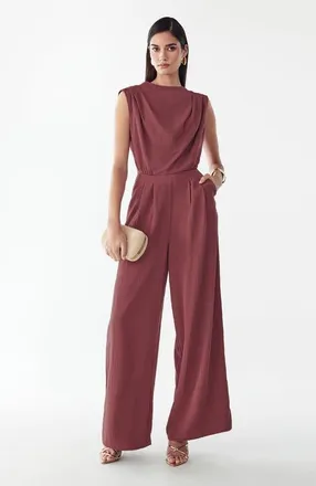 BWLDR Bailey Jumpsuit in Rosewood at Nordstrom, Size 12