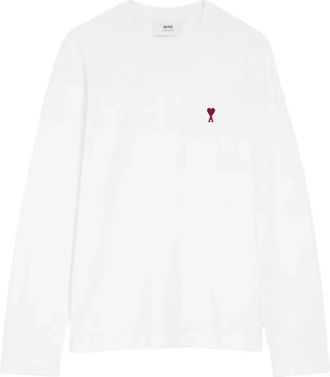 Ami Long Sleeve Tops - Dames - Longsleeves - Wit - XL - Tops