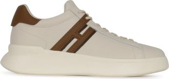 Hogan Sneakers, male, Beige, Size: 9 US H580 Allacciato H Profilo