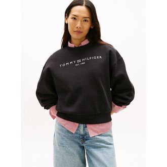 Tommy Hilfiger Sweater met ronde hals en lange mouwen, logo
