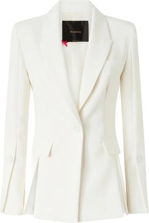 Pinko Blazer - Dames - Blazers - Wit - M - Leer - Jassen