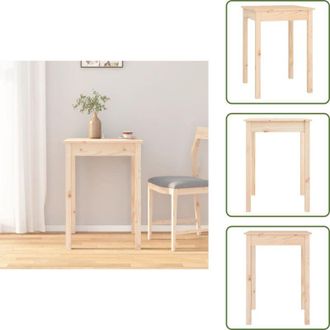 vidaXL Tavolo da pranzo minimalista - vidaXL Tavolo da Pranzo 55x55x75 cm in Legno Massello di Pino - Tavolo da pranzo elegante