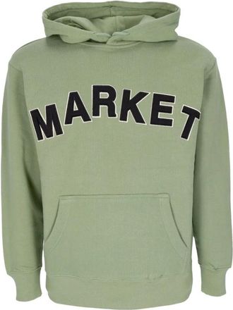Market Community Garden Hoodie - Heren - Hoodies - Groen - L - Katoen - Hoodies & sweatvesten