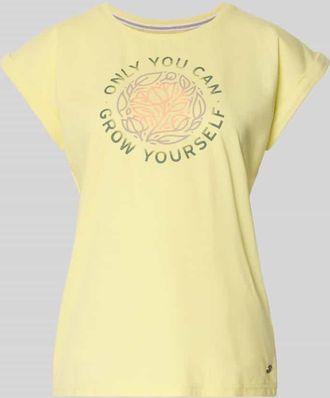G.I.G.A. DX T-Shirt mit Statement-Print in Hellgelb, Gr&ouml;&szlig;e 38