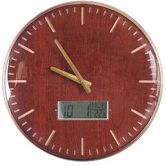 Beliani Reloj De Pared Redondo Multicolor Marco De Hierro Sin N&uacute;meros 60 Cm Brugg