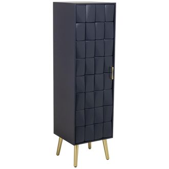 Wanderlust Deco Armario de madera negro 40.5x37x139.5h cm