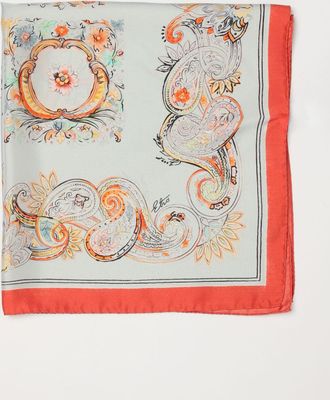Etro Foulard in seta stampa Paisley