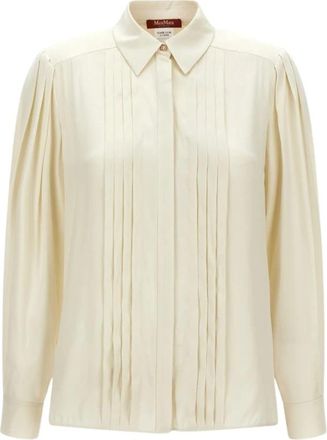 Max Mara Vongola Shirt - Dames - Blouses - Beige - S - Overhemden