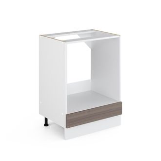 Vicco Mueble Bajo Universal R-line, Gris, 60 Cm Con Nicho Grande, Sin Encimera