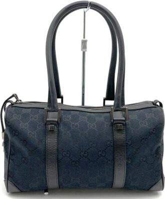 Gucci Pre-owned Handbags, female, Blue, Size: ONE SIZE Pre-owned Canvas gucci-bags