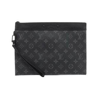 Louis Vuitton Pre-owned Pochette To Go Monogram Eclipse tas - Heren - Pre-owned - Zwart - Maat: ONE Size