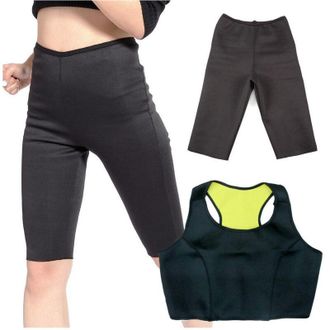 Trade Shop Trade Shop - Top Y Pantalones Fitness Hot Shapers Paleta Neotex Panza Plana Perder Peso Tg