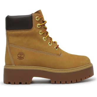 Timberland Stone Street Leather Womens Ankle Boots - Wheat - Size:UK 7.5