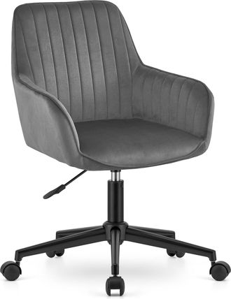 OEM Poltrona Girevole Roxy - Velluto Grigio Scuro