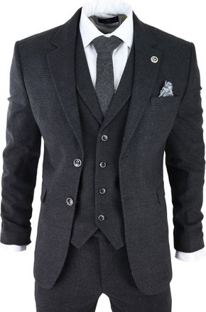 TruClothing AK-11 Herringbone Tweed 3 Piece Suit