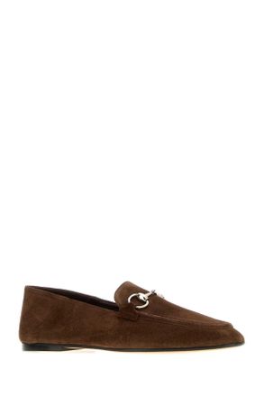 Gucci Womens Moccasin Leather, L. Darkbrown Calf Skin Mocassini Loafers