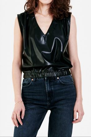 Dear John Denim Arya Mix Media Tank Top In Black