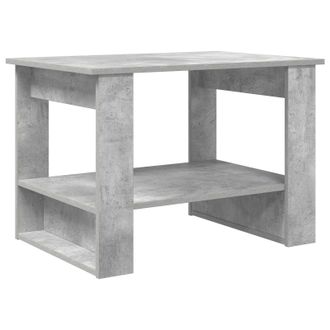 vidaXL Mesa De Caf&eacute; Gris Concreto 72 X 50 X 50 Cm Madera De Ingenier&iacute;a Vidaxl