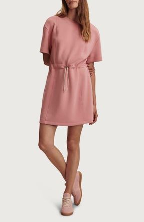 Varley DoubleSoft Short Sleeve Dress in Brandy Rose at Nordstrom, Size Medium
