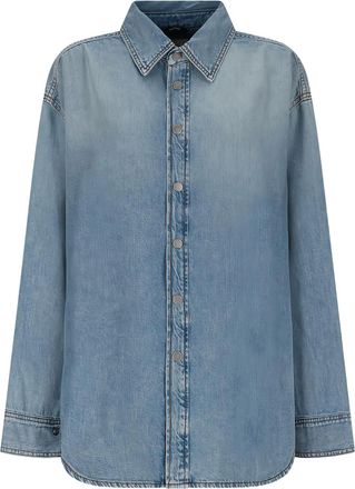 Haikure Ofelia button-down denim shirt - Blue