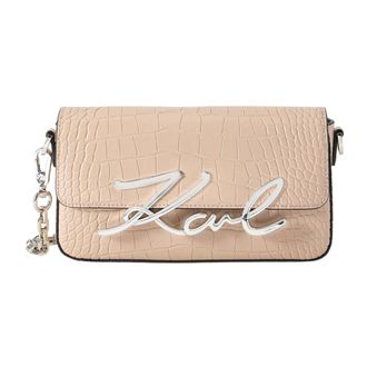 Karl Lagerfeld K/Signature 2.0 Shoulder Bag - female - Karl Lagerfeld - Cross Body Bags - Pink - ONE SIZE - Bags