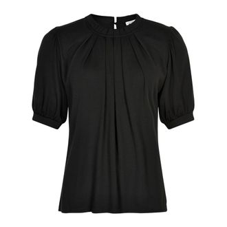 In Front Grazia Blouse 1/2 Sleeves Plain Black - female - IN FRONT - Blouses - Black - 2XL - Blouses & Shirts