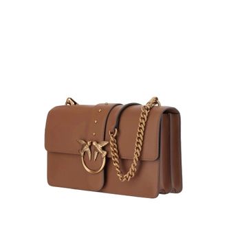 Pinko Shoulder Bags, female, Brown, Size: ONE SIZE Love One Classic Shoulder Bag