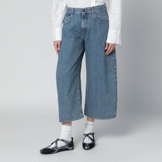 The Attico Jeans cropped blu chiaro