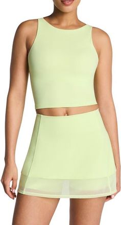 Spanx High Neck Crop Tank in Zest at Nordstrom, Size X-Small