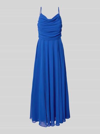 Jake*s Cocktailkleid mit Wasserfall-Ausschnitt in Royal, Gr&ouml;&szlig;e 34