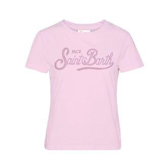 MC2 Saint Barth T-Shirts, female, Pink, Size: M T-shirt Emilie