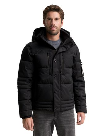 Tom Tailor Steppjacke TOM TAILOR, Herren, Gr. XXL, schwarz, Obermaterial: 100% Polyester. Futter: 100% Polyester, unifarben, regular fit taillenbedeckt, elastisc