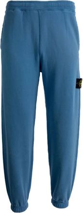 Stone Island Pantaloni sportivi in pile spazzolato - Blu
