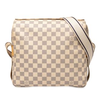 Louis Vuitton Pre-owned Womens Damier Azur Naviglio - Ivory Textile - One Size
