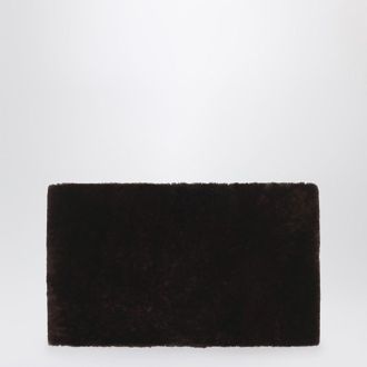 Frankie Shop Ginevra brown faux fur scarf