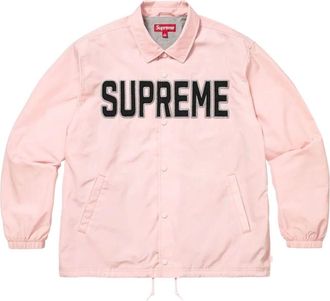 SUPREME SS26 Spellout Coaches Jacket Pink SUP-SS26-203-PNK