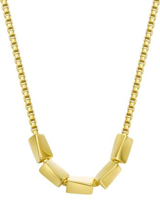 Genevive 14K Plated Statement Necklace