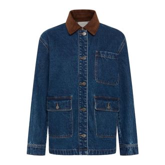 Kaffe Giacca di jeans - - Jackets - Donna - Blu - 3XL
